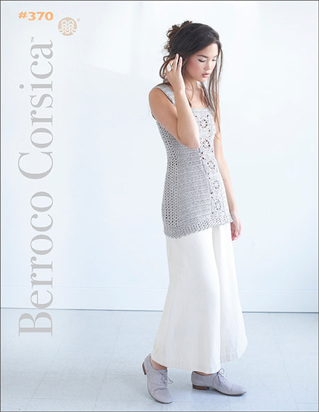 Berroco Corsica Pattern Book #370 - FREE WITH PURCHASES at Little Knits.  Free knitting and crochet pattern book at Little Knits.