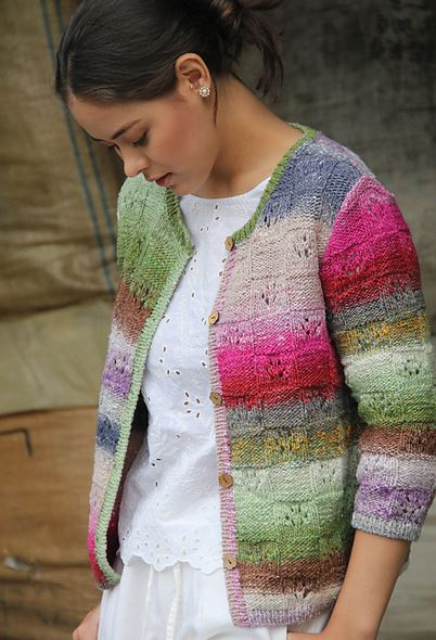 A Noro Tsubame Pattern - Boxy Cardigan #25  knitting pattern on sale at Little Knits