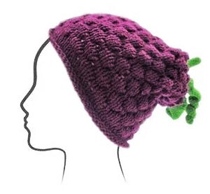 Euro Baby Fruits & Veggies Hat Kits - Boysenberry (Color #06) - with Knitting Pattern