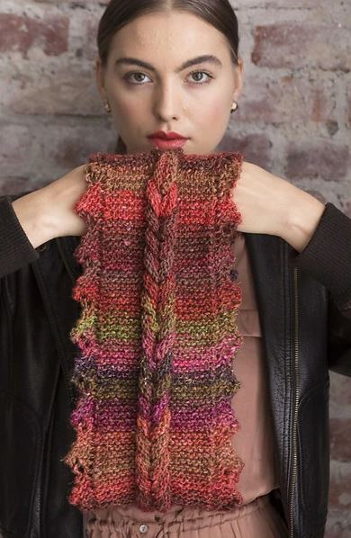 A Noro Pattern - Braided Scarf - PDF File on at Little Knits - noro silk garden