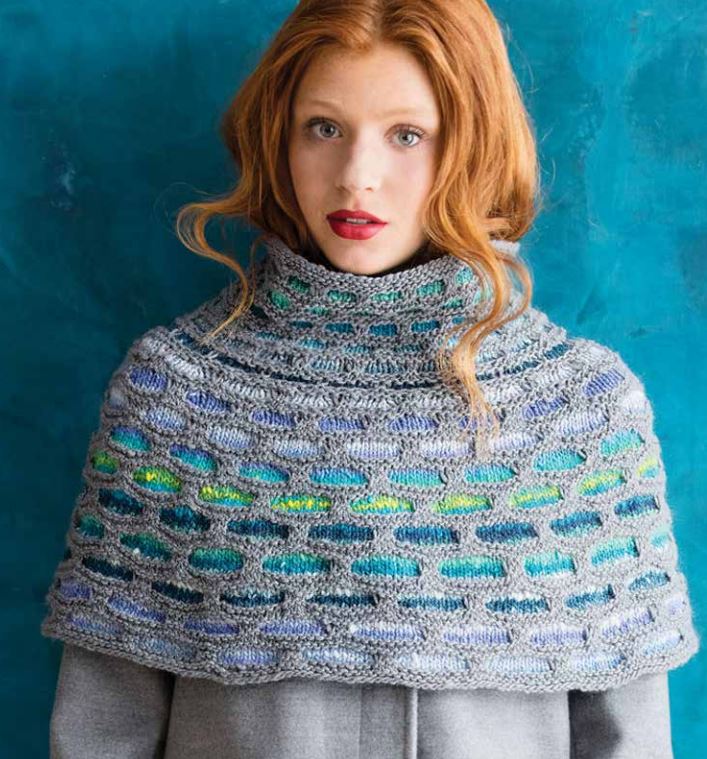 A Noro Kureyon Pattern - Brick Stitch Cowl (PDF)