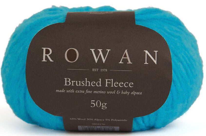 Rowan Brushed Fleece - Ross (Color #283) - Pretty Bright Turquoise Blue