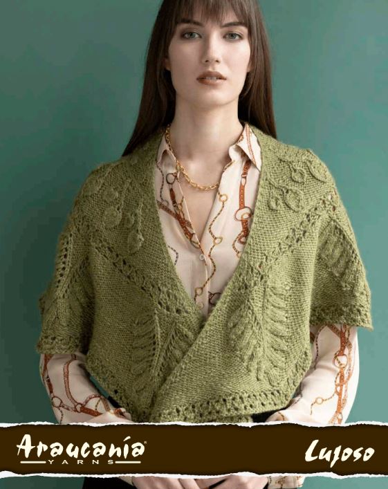 Bryn Shawl - Free with Purchase of 3 or More Skeins of Lujoso (PDF File)