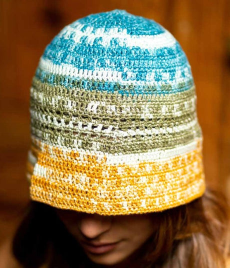 Laines du Nord Landscape Crochet Pattern - Summer Bucket Hat (PDF) - Free at Little Knits