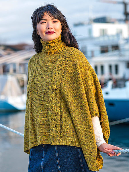 Hand Knitted Cotton Poncho, Cotton Poncho, Women Ponchos