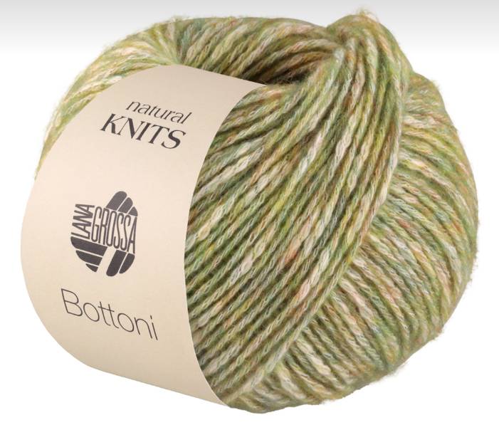 Lana Grossa Bottoni - Olive Tapenade (Color #12) - FULL BAG SALE (5 SKEINS)