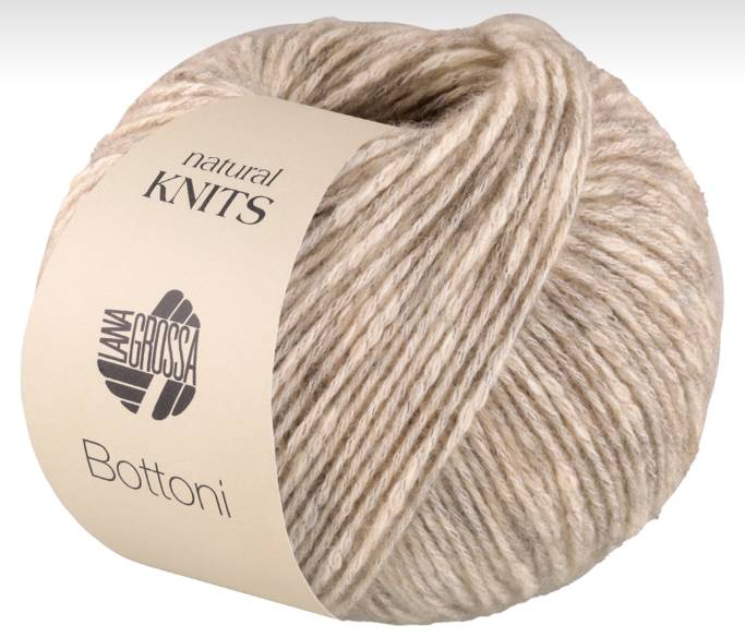 Lana Grossa Bottoni - Creamy Grays (Color #13) - FULL BAG SALE (5 SKEINS)