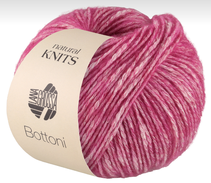 Lana Grossa Bottoni - Rasberry Rainbow (Color #4) - FULL BAG SALE (5 SKEINS)