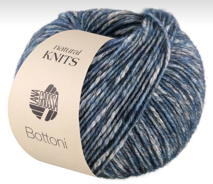 Lana Grossa Bottoni - Teal Tease (Color #8) - FULL BAG SALE (5 SKEINS)