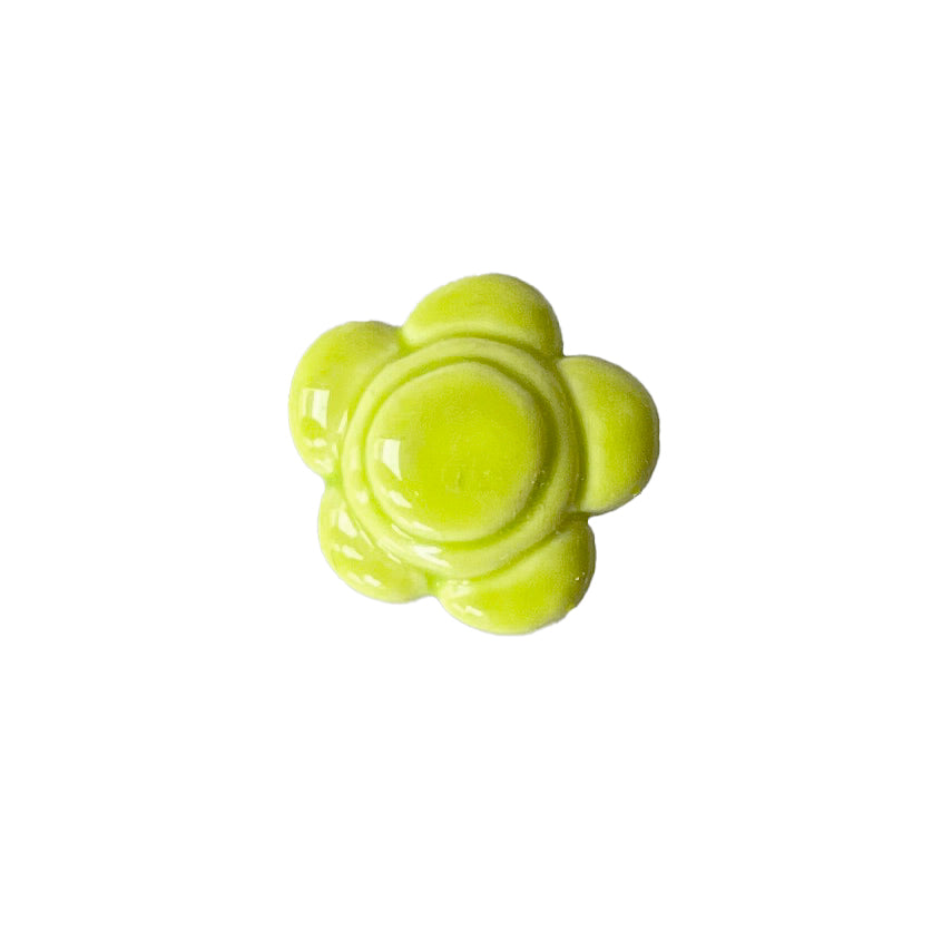 Fringe Buttons - Citron Flower