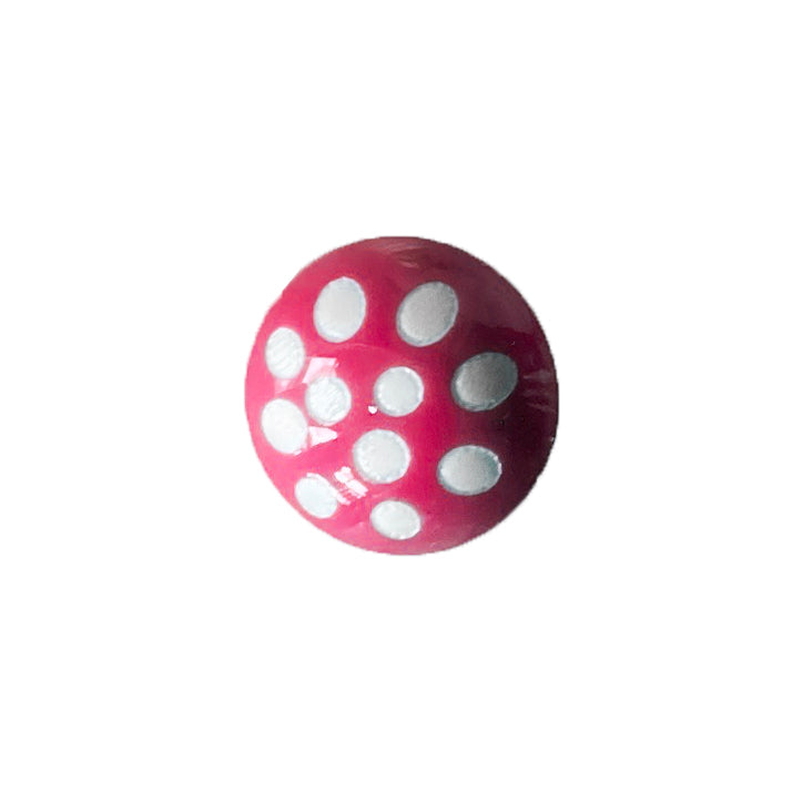 Fringe Buttons - Fuchsia Ladybug