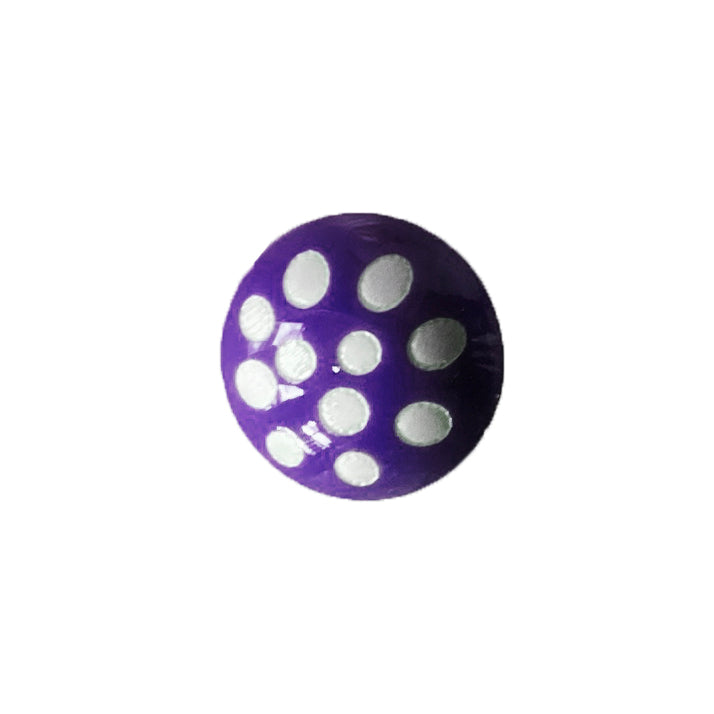 Fringe Buttons - Purple Ladybug