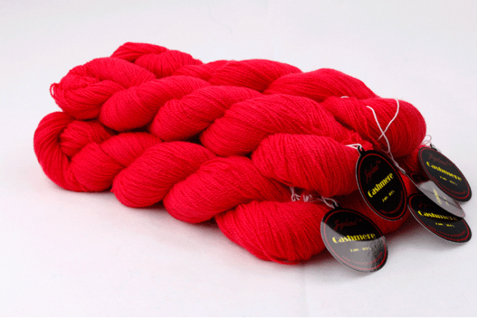 Jojoland 2-Ply Cashmere - Poppy Red (Color #C200)
