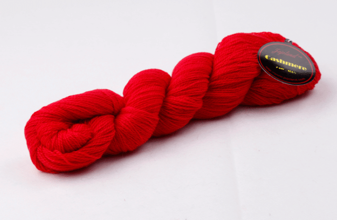 Jojoland 2-Ply Cashmere - Poppy Red (Color #C200)