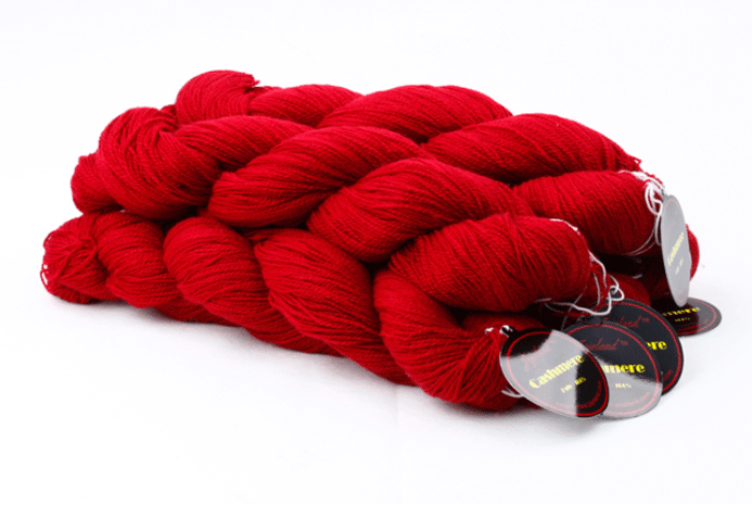 Jojoland 2-Ply Cashmere - Red String (Color #C202)