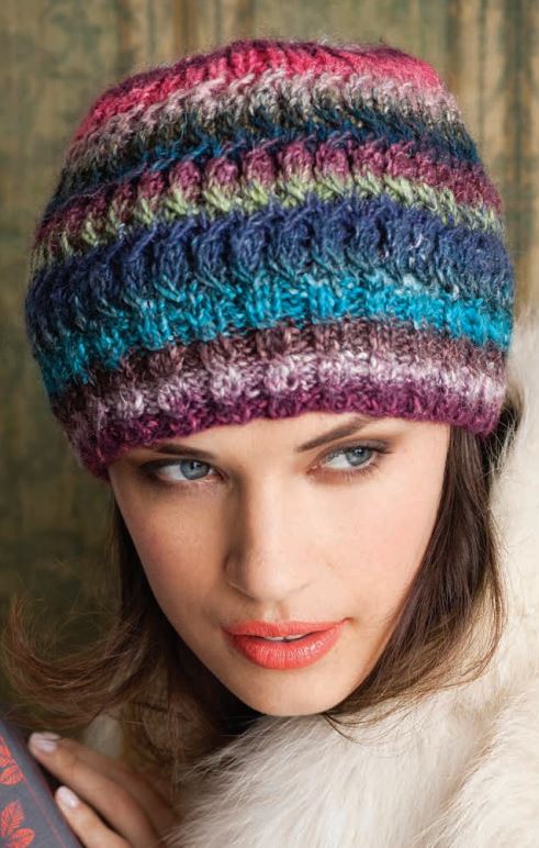 A Noro Silk Garden Pattern - Cabled Cap (PDF)