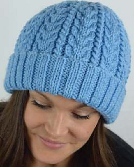 zz Cabled Hat (PDF File) - FREE w/ PURCHASES OF 2 SKS OF ELLA RAE CHUNKY MERINO, ONE FREE PATTERN PER PERSON PLEASE