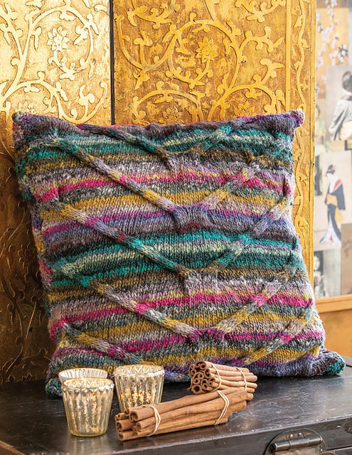 A Noro Bachi Pattern - Cabled Pillow (PDF)