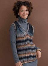 A Noro Silk Garden Pattern Claire Vest - PDF (Also available as Print)