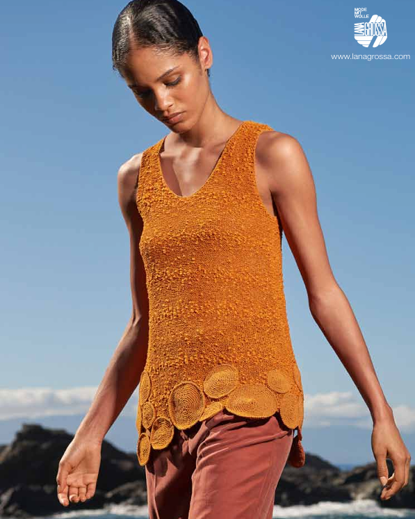 A Lana Grossa Capri & Stromboli Pattern - #23 Sleeveless Top (PDF)