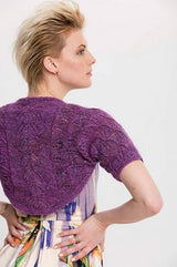 Noro Silk Garden Lite Leaf-Lace Shrug pattern on sale at Little Knits