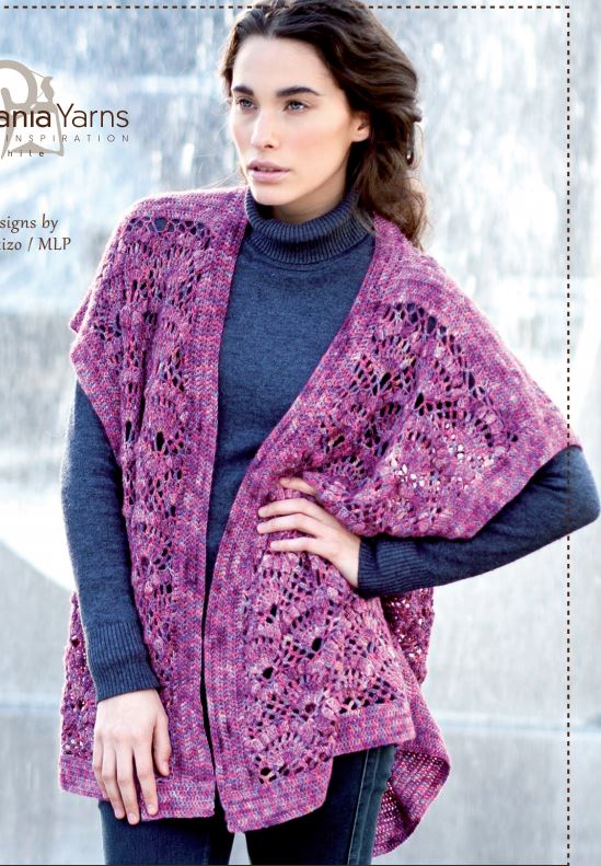 A Nuble Pattern - Sleeveless Cardigan (Crochet Pattern) (PDF) - FREE WITH ORDERS OF 6 SKEINS OF NUBLE (ONE FREE PATTERN PER ORDER)