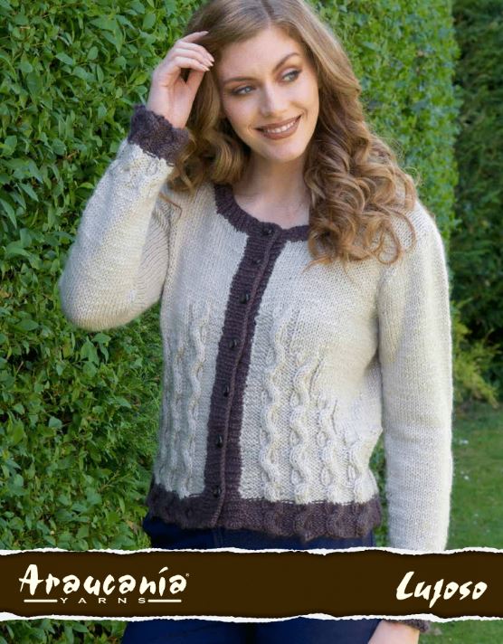 An Araucania Lujoso Pattern - Carla Cardigan (PDF) FREE WITH PURCHASES