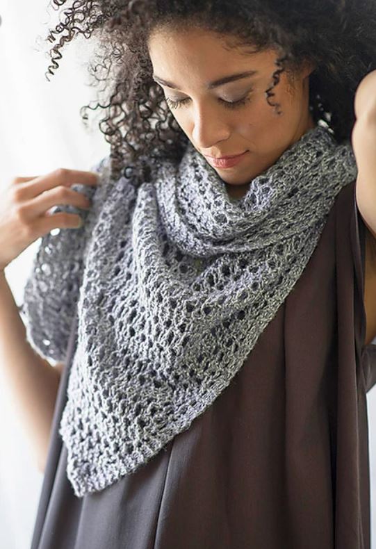 Carolee Shawl - A Downloadable File (Not a Print Copy) - Purchases of 2 Ginkgo patterns ship free within the contiguous U.S.