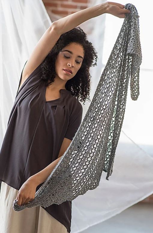 Carolee Shawl - A Downloadable File (Not a Print Copy) - Purchases of 2 Ginkgo patterns ship free within the contiguous U.S.