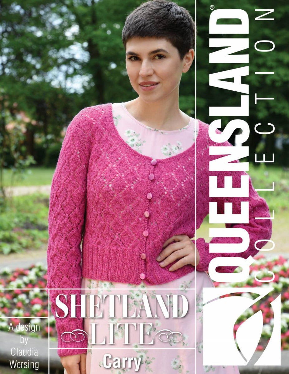 A Queensland Shetland Lite Pattern - Carry Cardigan - Free with purchases of 4 skeins of Shetland Lite (Print Pattern)