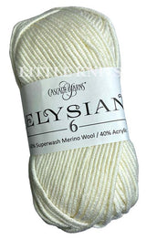 Cascade Elysian 6 - White (Color 01) - FULL BAG SALE (5 Skeins)