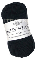 Cascade Elysian 6 - Pirate Black (Color 03) - FULL BAG SALE (5 Skeins) on sale at Little Knits