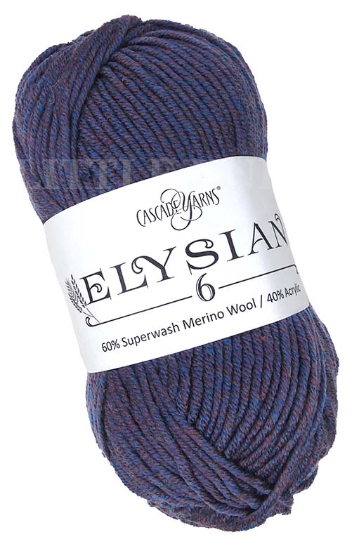 Cascade Elysian 6 - Ink Heather (Color 77) - FULL BAG SALE (5 Skeins)