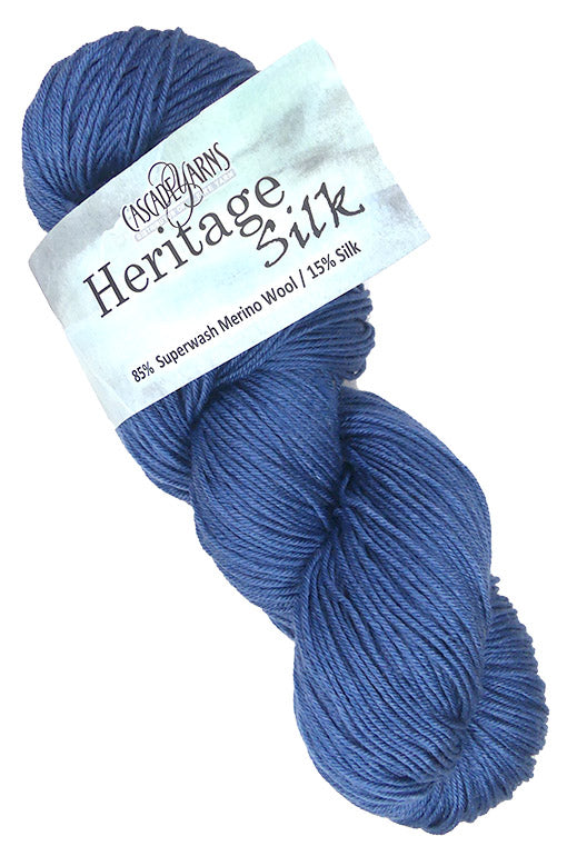 Cascade Heritage Silk - Denim (Color #5604) - FULL BAG SALE (5 Skeins)