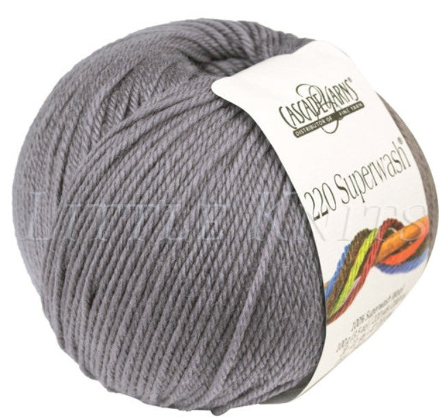 Cascade 220 Superwash - Frost Grey (Color #281) - Dye Loy 01