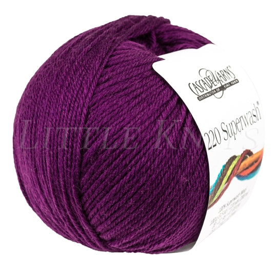 Cascade 220 Superwash - Plum Purple (Color #283)