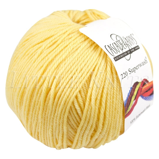 Cascade 220 Superwash - Lemon (Color #820)
