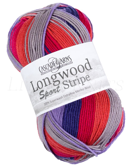 Cascade Longwood Sport Stripe - Boston (Color #517) on sale at 60-65% off at Little Knits