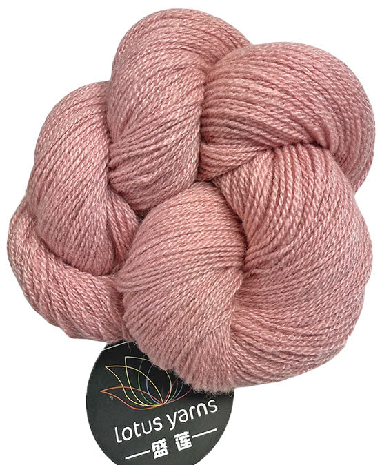 Lotus Cashmere Lace - Ballet Slipper (Color #23) - 55 Gram Hanks with 448 Yards!