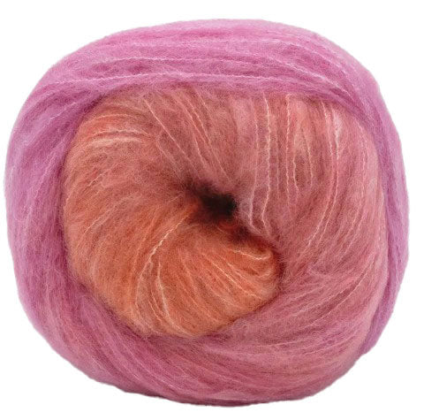 Laines du Nord CashSilk Cotton Degradé - Soft Pinks & Coral Hues (Color #11)