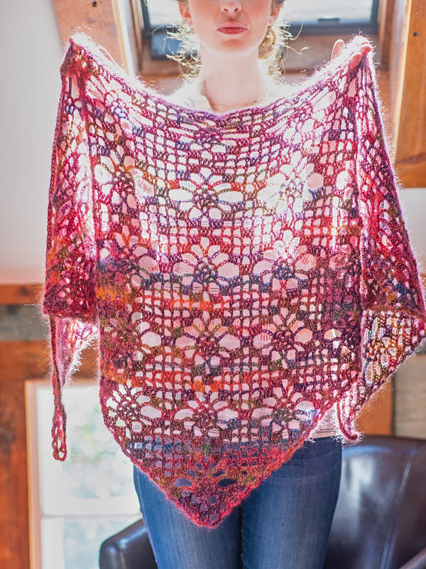 A Berroco Tiramisu Crochet Pattern Cintia Shawl on sale at Little Knits