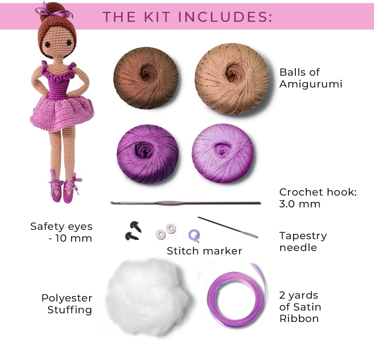 Crochet Ballerina Collection #2 on sale at Little Knits