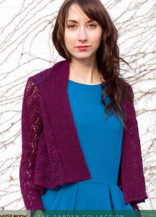 A Juniper Moon Farm Herriot Fine Pattern - Clematis Cardigan (PDF)