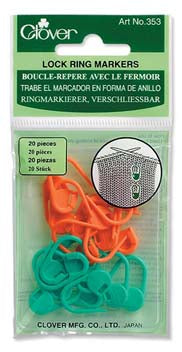 Clover Locking Stitch Markers - Medium (Item #353) on sale at Little Knits