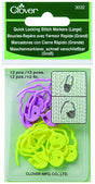 Clover Quick Locking Stitch Marker - Large (Item #3032) on sale at Little Knits