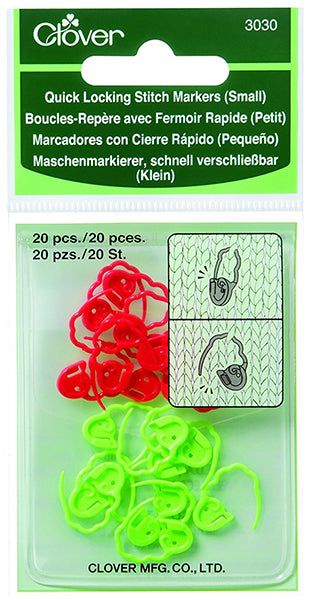 Clover Quick Locking Stitch Marker - Small (Item #3030) on sale at Little Knits