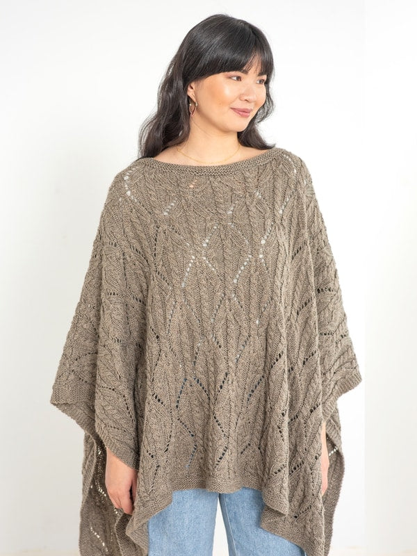 Berroco Colette free poncho knitting pattern at Little Knits