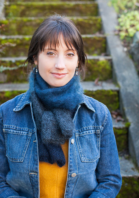 A Churchmouse Yarns and Teas Pattern - Color Play Mohair Scarf & Wrap (PDF)
