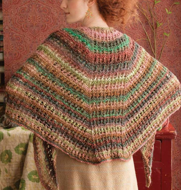 A Noro Silk Garden Lite - Columned Lace Shawl (PDF)