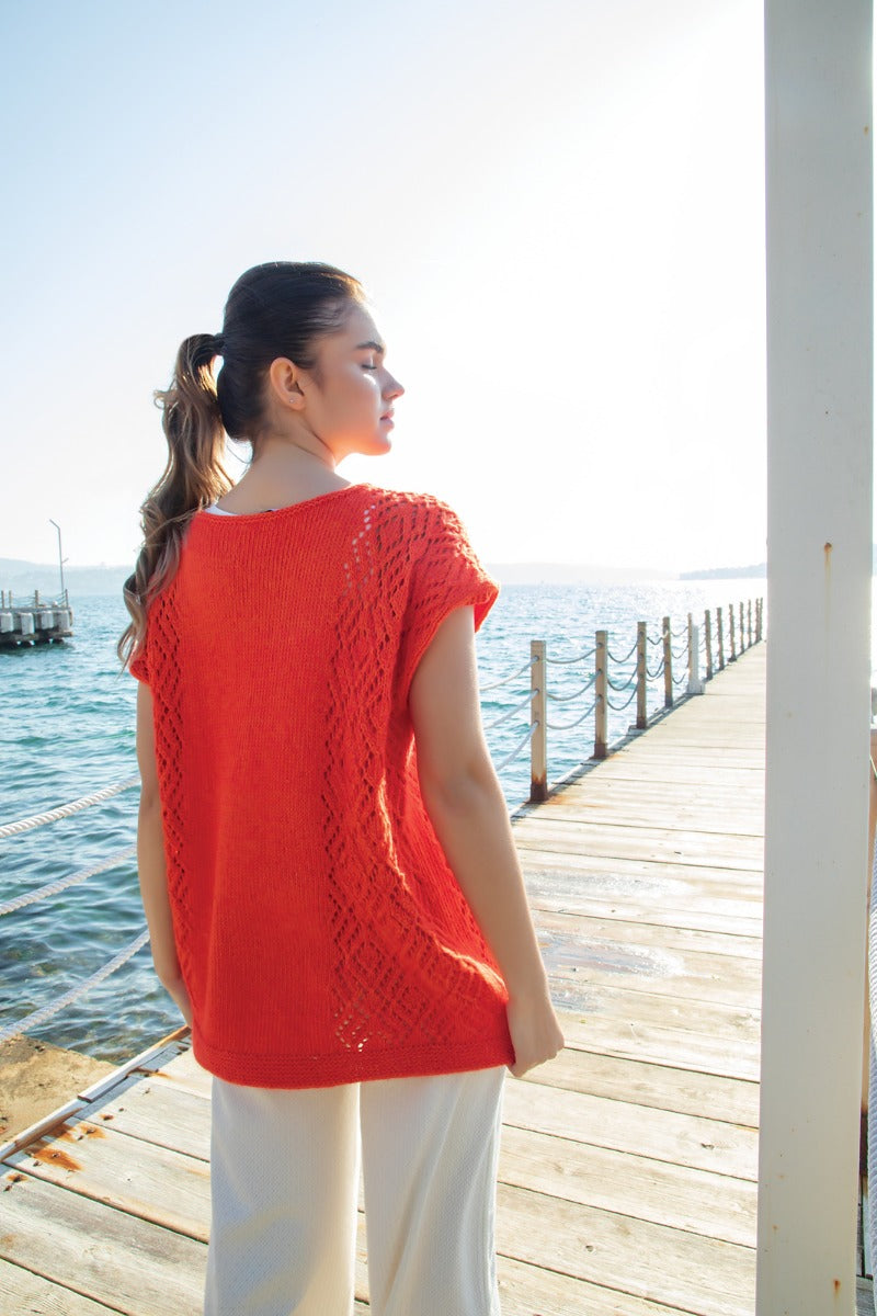 A Jody Long Cottontails Pattern - Coral Tee (PDF)